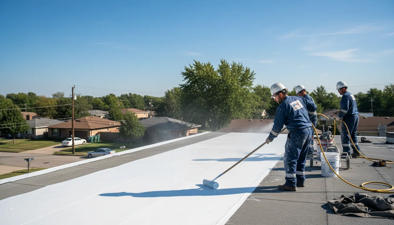 Commercial roof coating in Middlefield, MA near me